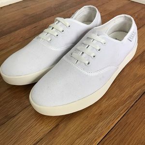 Cute white canvas sneakers